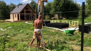 Установка забора из 3д сетки . Установка забора из сетки гиттер