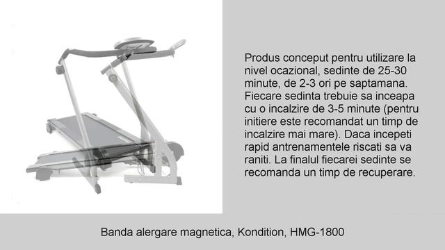Banda alergare magnetica, Kondition, HMG 1800 смотреть онлайн