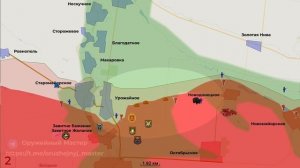 Обстановка на Артемовском направлении и уточнение ЛБС на Велико-Новоселовском. На 27.10.2023 г.