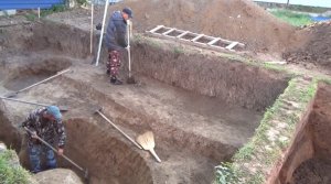 Перепланировка средневековой улицы на раскопе по переулку Ломоносова, 41
