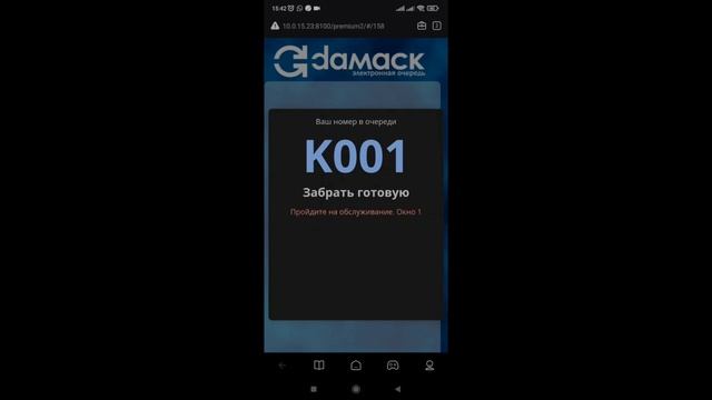 Регистрация в электронной очереди Дамаск через QR код.