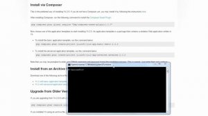 Установка Yii2 на Windows через Composer