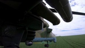 Вертолет Ми-35 ускользает от украинских ракет во время контрнаступления