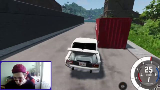 Получил права первый раз выезжаю в город  BeamNG.drive смотреть онлайн