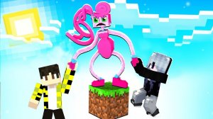 Выживание на ОДНОМ БЛОКЕ с МАМА ДЛИННЫЕ НОГИ в майнкрафт ! MOMMY LONG LEGS MINECRAFT SCP