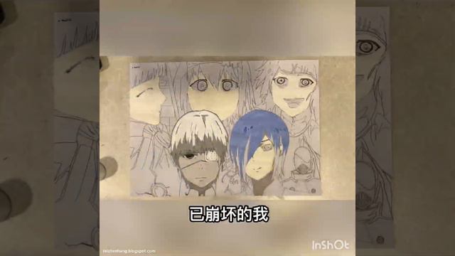 Tokyo Ghoul drawing - background music (Unravel) смотреть онлайн