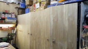 Стеллаж в гараже. Конструкция дверок.