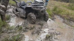 BRP STELS CF HONDA В ГРЯЗИ ПО УШИ. ПОКАТУШКИ И ГРЯЗЕМЕС ПО БЕЗДОРОЖЬЮ
