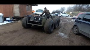 Колесно-гусеничный вездеход Тофалар. Первые выезды.