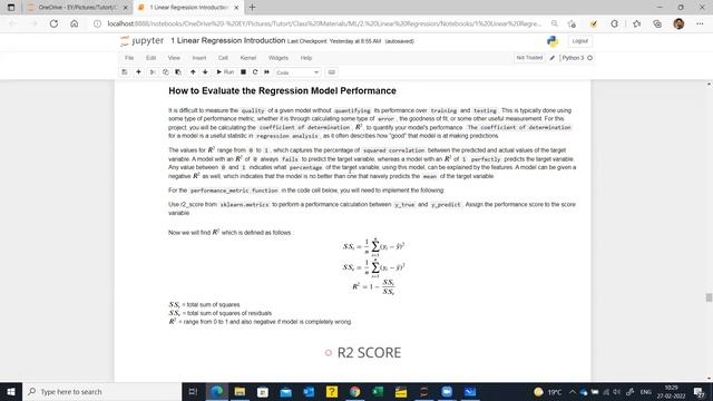 Linear Regression Session 2 | Linear Regression in Python | Data Science Training | Tutort Academy