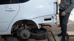 РИХТОВКА КУЗОВА ЛАДА ГРАНТА ВЫТЯНУЛ ЗАДНИЙ УГОЛ И СДЕЛАЛ БЕЗ ПОКРАСКИ pdr