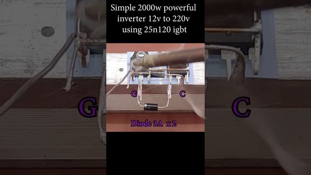 Simple 2000w powerful inverter 12v to 220v II how to make an inverter at home using 25n120 igbt