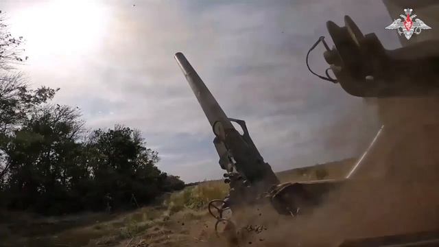Боевая работа артиллеристов самоходных минометов «Тюльпан»