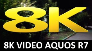 8K ночное видео с камеры Sharp AQUOS R7