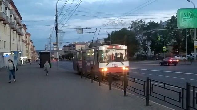 Троллейбус ЗиУ-682Г [Г00] N1326 на ул. Пушкинская смотреть онлайн