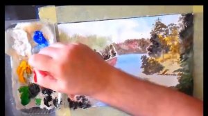 Как рисовать акрилом на бумаге. Как нарисовать лесной пейзаж поэтапно для начинающих