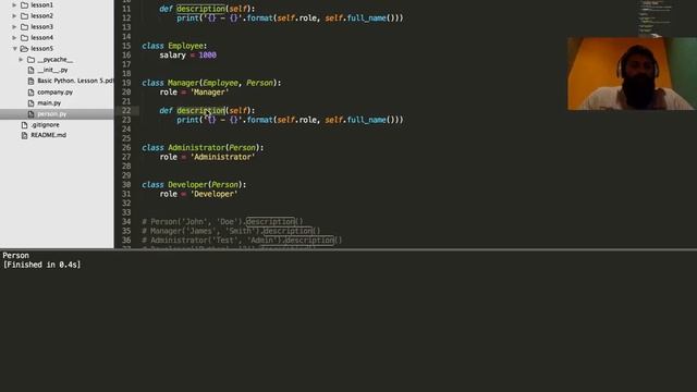 Basic Python. Lesson 5. ООП в Python. Декоратори