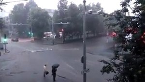 Гроза в Кирове 18 июля 2017