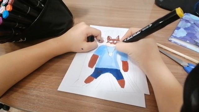 учусь рисовать маркерами за 1 час!!! смотреть онлайн