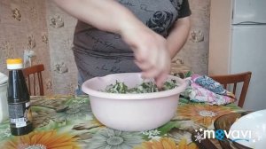 Салат из куриных желудочков.