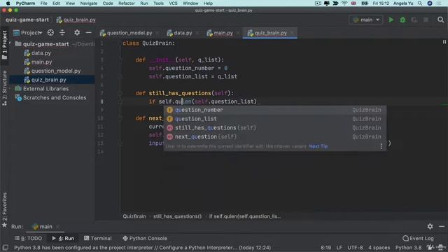 Quiz Project Part 4_How to continue showing new Questions | Complete Python Pro Bootcamp for 2022 смотреть онлайн