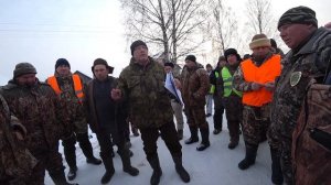 Охота на волков с флажками в  Вышнем Волочке Тверской области