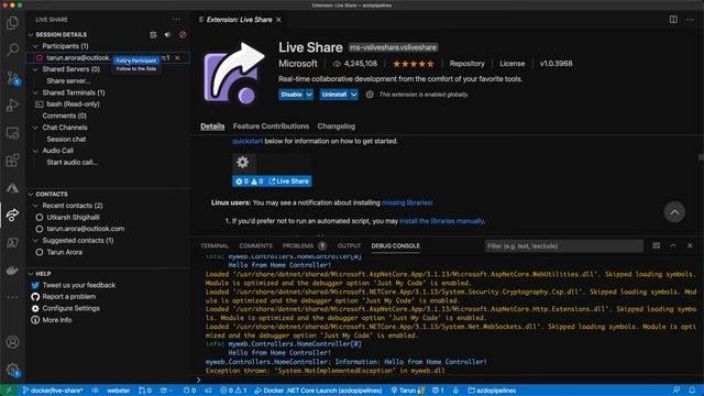 #VsCode LiveShare your #Docker containers | #DockerChallenge | Day4 #AzureDevOpsTv