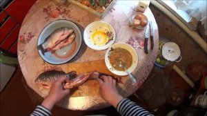 СУПЕР КАРАСЬ ЖАРЕНЫЙ , ФАРШИРОВАННЫЙ ИКРОЙ И ....