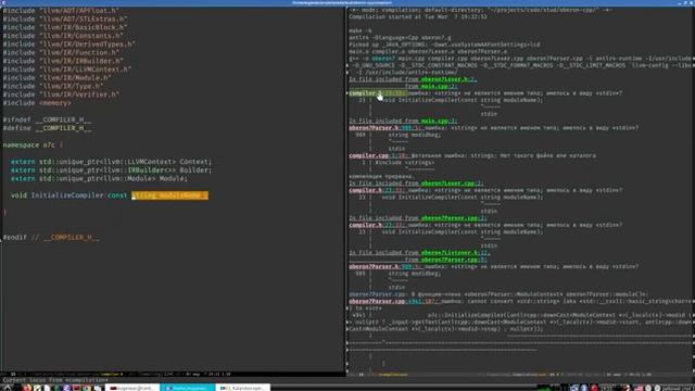 Разработка компилятора Oberon7 в LLVM | Лекция 3 | Компиляция функции
