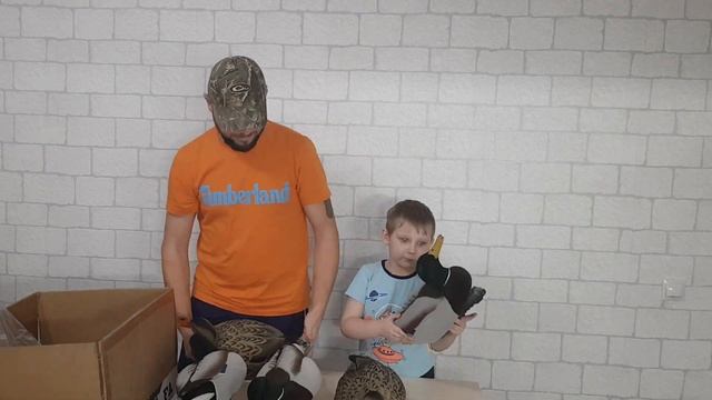Премьера! Новые утиные чучела в России! Обзор новинки с сыном!???