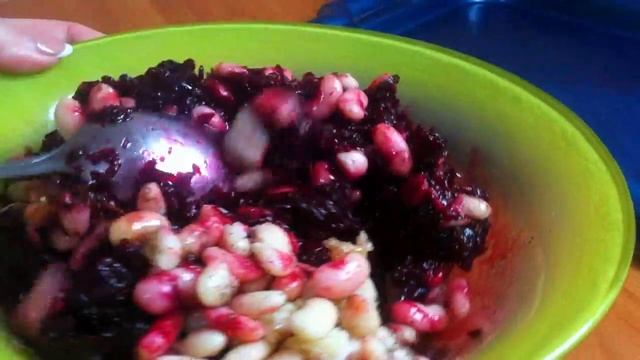 Салат из Cвеклы с Фасолью Рецепт