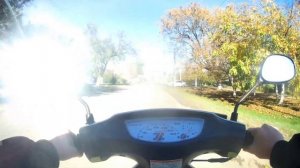 маленькая поездочка на хонда дио 35