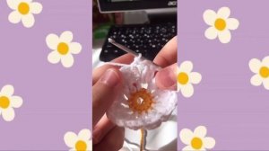 Мастер класс (tutorial) по бабушкиному  квадрату с ромашкой крючком))