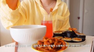 ENG)취업 전 마지막 발악?하는 자취일상/크래미샌드위치,매운어묵김밥,서보,크리스피도넛,용문천년시장,솥뚜껑삼겹살,시오,고구마피자,마약콘치즈피자,치즈오븐스파게티