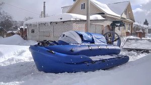 Короткие испытания СВП Жук-4М.