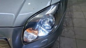 Toyota Avensis. Замена штатных галогеновых линз на бидиодные Aozoom A4+ BI-LED 2022
