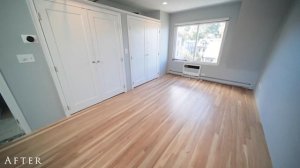 Bona Natural Seal stain on white oak hardwood floor and 3 coats Bona Traffic HD Matte on top.