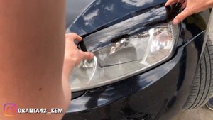 Внешний тюнинг. Клеим ресницы на Гранту