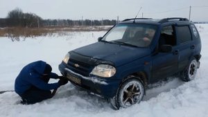 тестируем стропу. нива шевралет