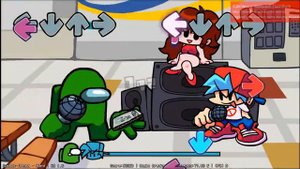 FNF VS Амонг ас  ,песня зелёного предателя .