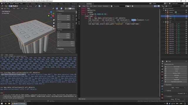 Blender Python Scripting Example