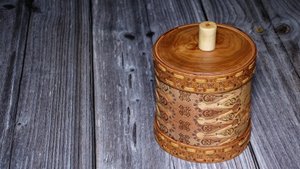 Туес из обрезков бересты.Своими руками.