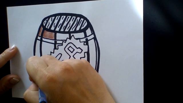 CÓMO DIBUJAR UN BARRIL / COMMENT DESSINER UN BARIL / HOW TO DRAW A BARREL /배럴 그리기 смотреть онлайн
