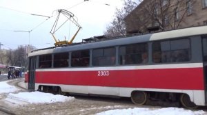 "Бывшая Бауманская Татра!" Трамвай Tatra-t3 (МТТА-2) №2303 с маршрутом №27