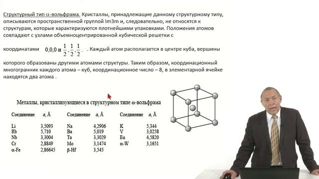 Кристаллография. Лекция 30. Описание структурных типов