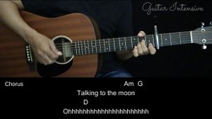 Talking to the Moon - Bruno Mars | EASY Guitar Tutorial with Chords / Lyrics