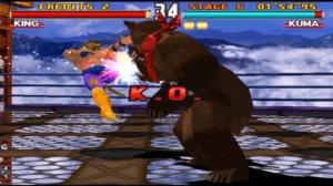 Kuma With Heihachi's Moves Gameplay - Tekken 3 (Arcade Version)