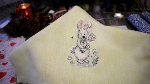 Мой рулон неоформленных работ. Вышивка крестиком.