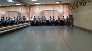 Русский танец. Контрольный урок, ДШИ N2, 2 класс, Волгоград.