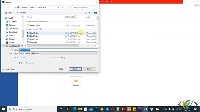 How to Convert WORD File (.DOCX) into PDF File - Fast Method смотреть онлайн